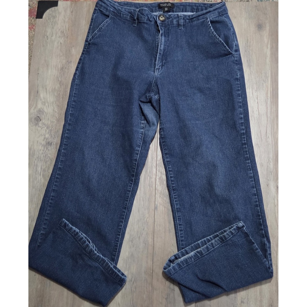 Rachel Zoe Dark Wash Denim Blue Jeans Women Sz 14 Straight Leg